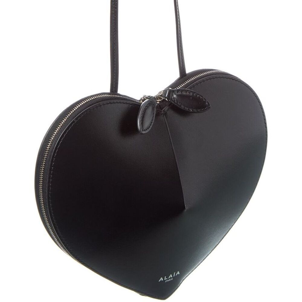 Alaïa Le Couer Leather Shoulder Bag, Black - Picture 3 of 4